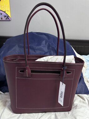 Dooney and Bourke Slip Tote Bordeaux Hand Bag